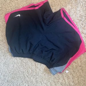 Pink Nike dri fit Athletic Shorts